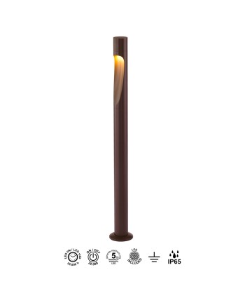 ARAN * BOLARDO 80CM IP65 6W 3000K CORTEN